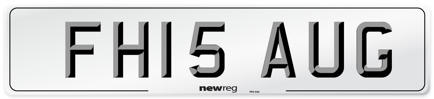 FH15 AUG Number Plate from New Reg